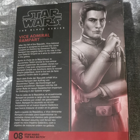 Star Wars The Black Series The Bad Batch Vice Admiral Rampart NEW NWT - Picture 12 of 15